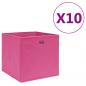 Preview: ARDEBO.de - Aufbewahrungsboxen 10 Stk. Vliesstoff 28x28x28 cm Rosa