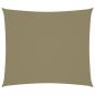 Preview: ARDEBO.de - Sonnensegel Oxford-Gewebe Rechteckig 2,5x3 m Beige