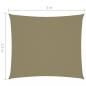 Preview: Sonnensegel Oxford-Gewebe Rechteckig 2,5x3 m Beige