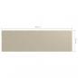 Preview: Balkon-Sichtschutz Beige 90x300 cm Oxford-Gewebe