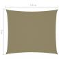 Preview: Sonnensegel Oxford-Gewebe Rechteckig 2x2,5 m Beige