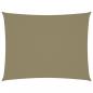 Preview: ARDEBO.de - Sonnensegel Oxford-Gewebe Rechteckig 2,5x4 m Beige