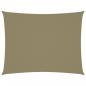 Preview: ARDEBO.de - Sonnensegel Oxford-Gewebe Rechteckig 3,5x4,5 m Beige