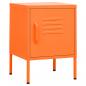 Preview: Nachttisch Orange 35x35x51 cm Stahl 