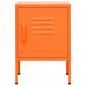 Preview: Nachttisch Orange 35x35x51 cm Stahl 