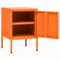 Preview: Nachttisch Orange 35x35x51 cm Stahl 