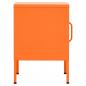 Preview: Nachttisch Orange 35x35x51 cm Stahl 