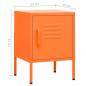 Preview: Nachttisch Orange 35x35x51 cm Stahl 