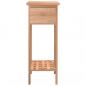 Preview: Beistelltisch mit Schublade 25x25x60 cm Massivholz Nussbaum 