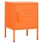 Preview: Nachttische 2 Stk. Orange 35x35x51 cm Stahl