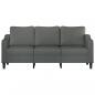 Preview: 3-Sitzer-Sofa Dunkelgrau 180 cm Stoff