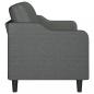 Preview: 3-Sitzer-Sofa Dunkelgrau 180 cm Stoff