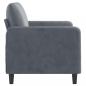 Preview: 2-Sitzer-Sofa Dunkelgrau 120 cm Samt