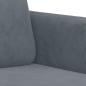 Preview: 2-Sitzer-Sofa Dunkelgrau 120 cm Samt