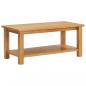 Preview: ARDEBO.de - Couchtisch 110 x 55 x 40 cm Eiche Massivholz 