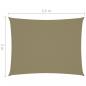 Preview: Sonnensegel Oxford-Gewebe Rechteckig 2x3,5 m Beige