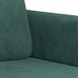 Preview: 2-Sitzer-Sofa Dunkelgrün 140 cm Samt