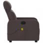 Preview: Massagesessel Dunkelbraun Stoff