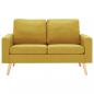 Preview: 2-Sitzer-Sofa Gelb Stoff