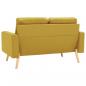 Preview: 2-Sitzer-Sofa Gelb Stoff