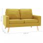 Preview: 2-Sitzer-Sofa Gelb Stoff