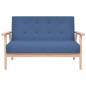 Preview: 2-Sitzer-Sofa Stoff Blau