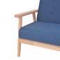 Preview: 2-Sitzer-Sofa Stoff Blau