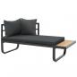 Preview: 2-tlg. Garten-Ecksofa-Set mit Auflagen Aluminium WPC