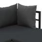 Preview: 2-tlg. Garten-Ecksofa-Set mit Auflagen Aluminium WPC