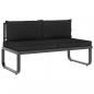 Preview: 5-tlg. Garten-Ecksofa-Set mit Auflagen Aluminium und WPC