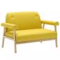 Preview: 2-Sitzer-Sofa Stoff Gelb