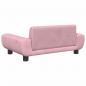 Preview: Hundebett Rosa 70x45x33 cm Samt