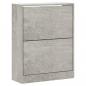 Preview: Schuhschrank Betongrau 63x24x81 cm Holzwerkstoff