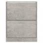 Preview: Schuhschrank Betongrau 63x24x81 cm Holzwerkstoff