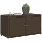 Preview: Gartenschrank Braun 110x55x60,5 cm Poly Rattan