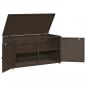 Preview: Gartenschrank Braun 110x55x60,5 cm Poly Rattan