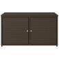 Preview: Gartenschrank Braun 110x55x60,5 cm Poly Rattan