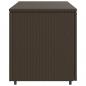 Preview: Gartenschrank Braun 110x55x60,5 cm Poly Rattan