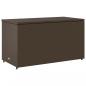 Preview: Gartenschrank Braun 110x55x60,5 cm Poly Rattan