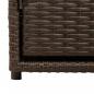 Preview: Gartenschrank Braun 110x55x60,5 cm Poly Rattan