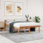 Preview: Seniorenbett Wachsbraun 120x200 cm Massivholz Kiefer