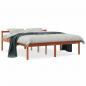 Preview: ARDEBO.de - Seniorenbett Wachsbraun 160x200 cm Massivholz Kiefer