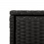 Preview: Gartenschrank Schwarz 105x55x113 cm Poly Rattan