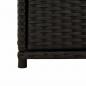 Preview: Gartenschrank Schwarz 105x55x113 cm Poly Rattan