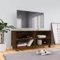 Preview: ARDEBO.de - TV-Schrank mit Rollen Braun Eiche 90x35x35 cm Holzwerkstoff