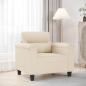 Preview: ARDEBO.de - Sessel Beige 60 cm Mikrofasergewebe