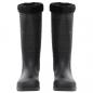 Preview: Gummistiefel mit Herausnehmbarem Innenfutter Schwarz Gr. 46 PVC