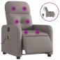 Preview: Massagesessel Elektrisch Taupe Stoff