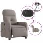 Preview: Massagesessel Elektrisch Taupe Stoff