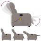 Preview: Massagesessel Elektrisch Taupe Stoff